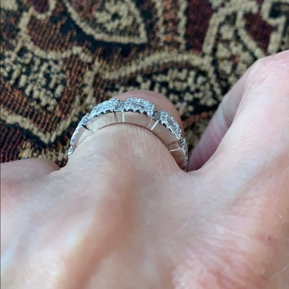 New Sterling Silver Eternity Band Ring Size 6 - Picture 4 of 11